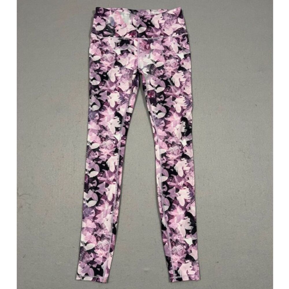 Deluth Trading Co Floral Print Purple Leggings XS